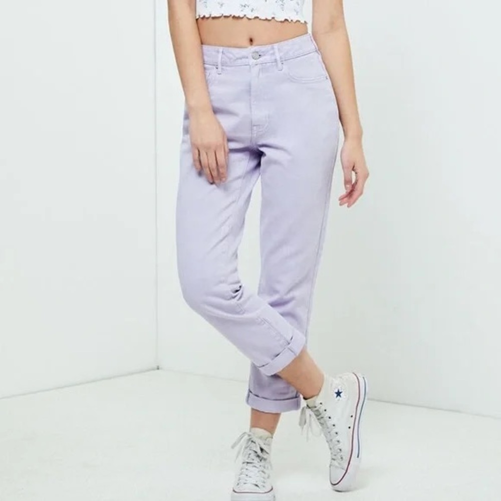PacSun High Rise Mom Jeans in Lavender Size 25